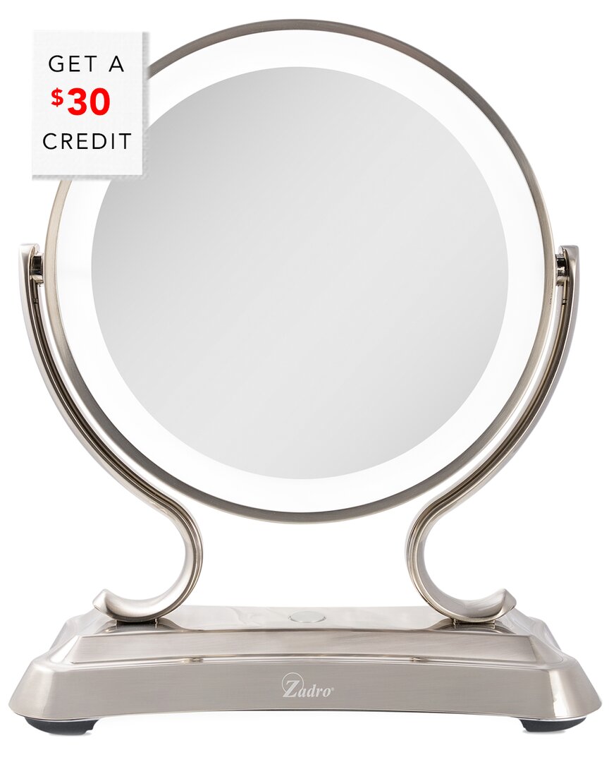 Shop Zadro Glamour Vanity Mirror With $30 Credit In Silver