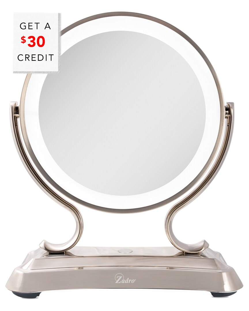 Shop Zadro Glamour Vanity Mirror With $30 Credit In Silver