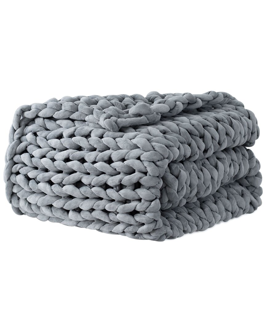 Sutton Home Dream Theory Weighted Chunk Cable Knit Throw