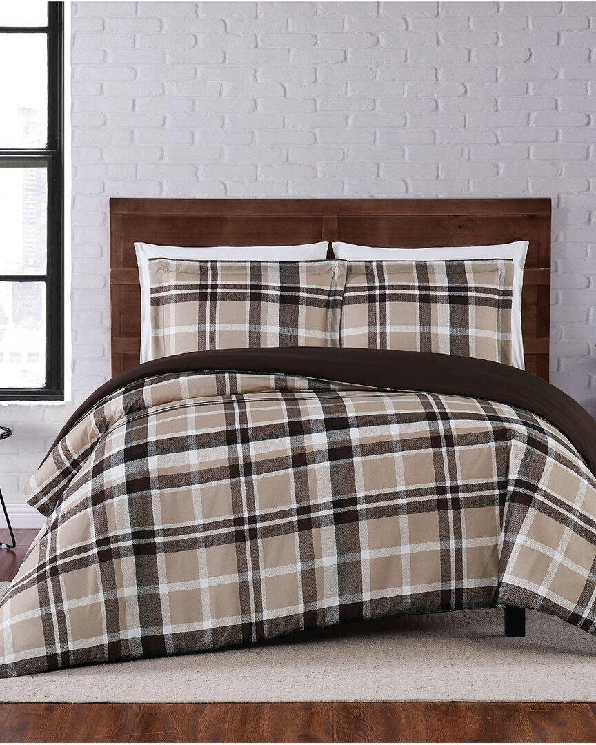 Shop Truly Soft 3pc Duvet Cover Set In Taupe