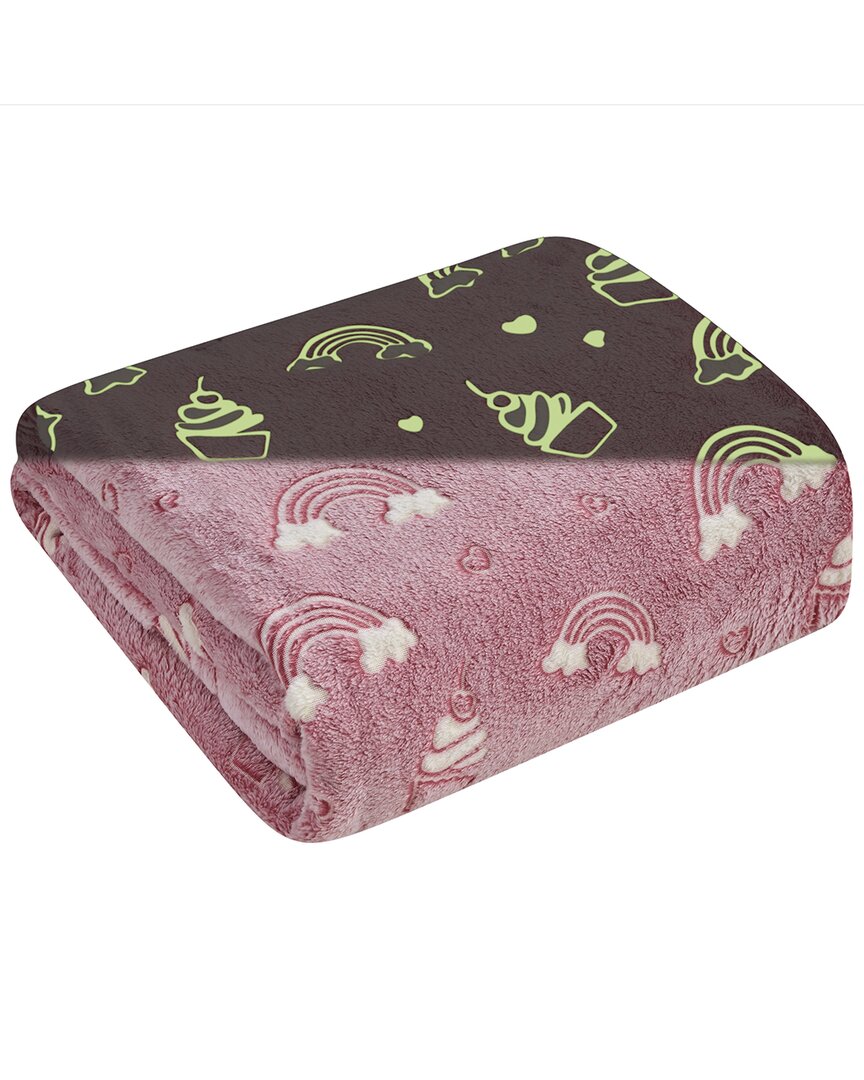 PLAZATEX PLAZATEX GLOW-IN-THE-DARK THROW BLANKET