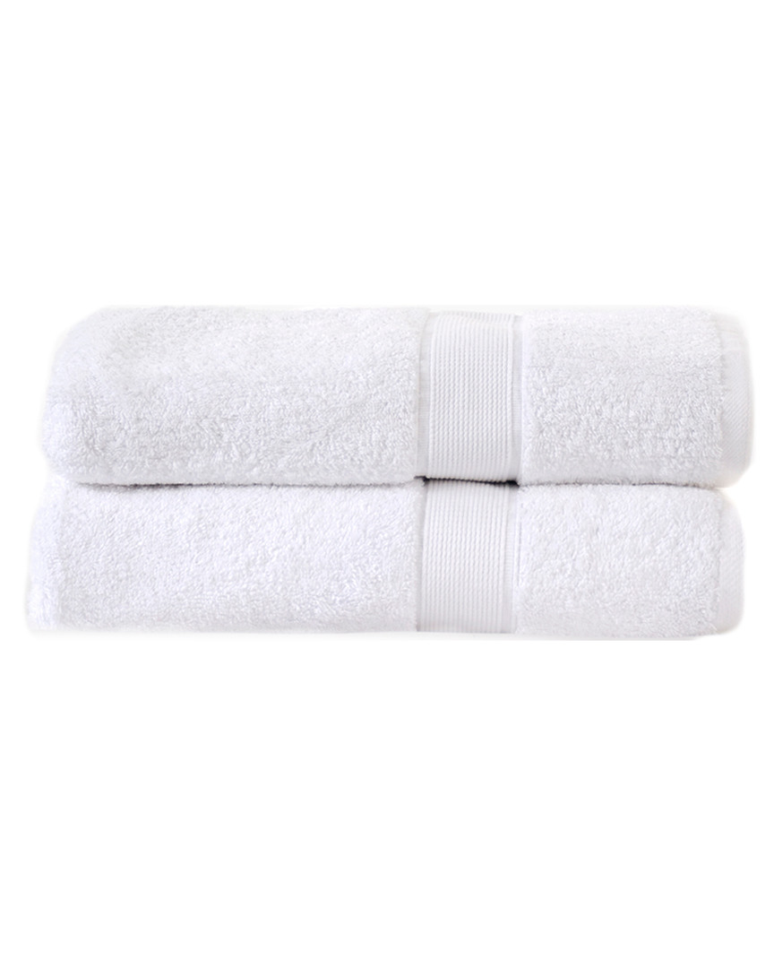 Superior Solid Organic 2pc Breathable Fast Drying Bath Organic Cotton Sheet Set In White