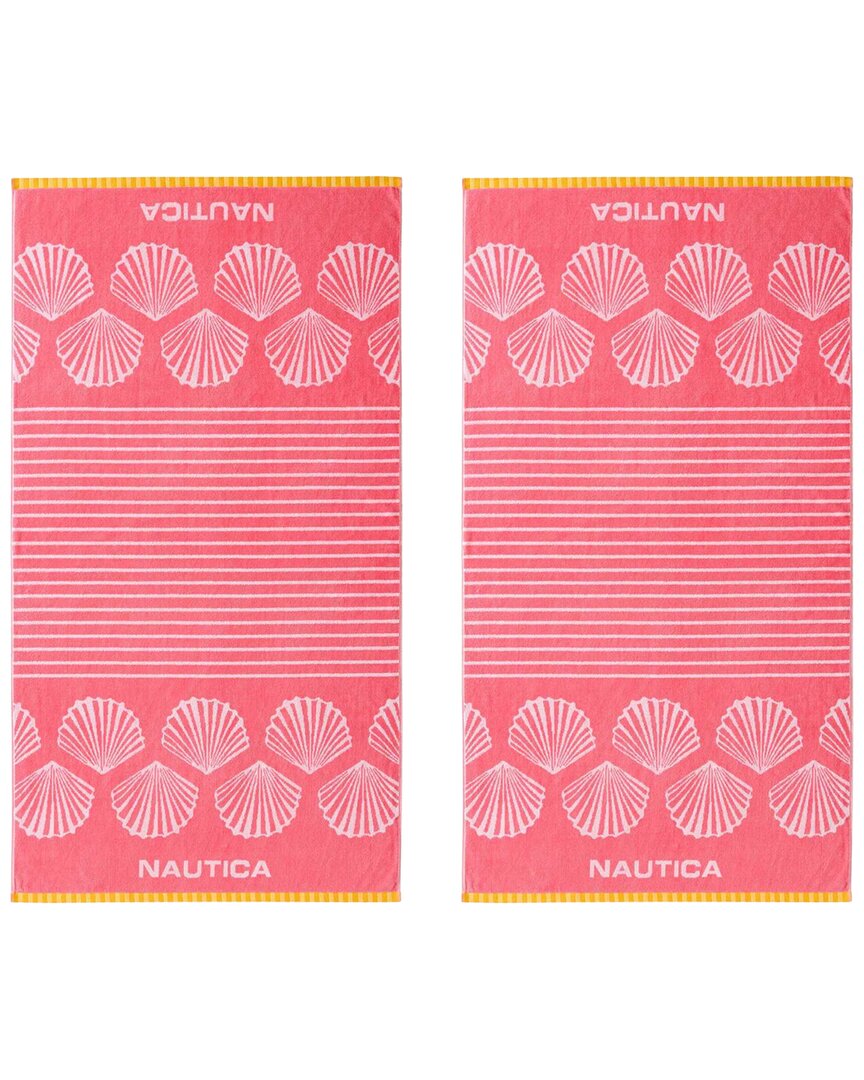 Nautica Shell Border Beach Towel Set