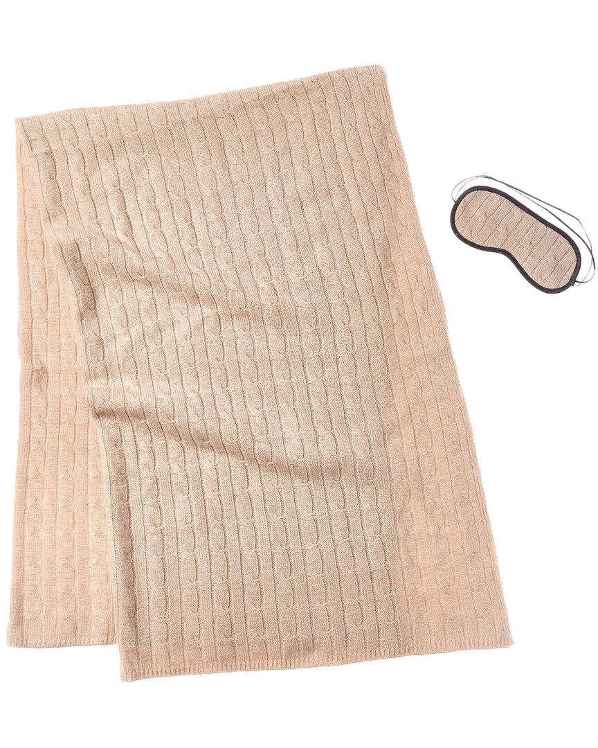 Sofia Cashmere Sofiacashmere Cashmere-blend Cable Travel Set