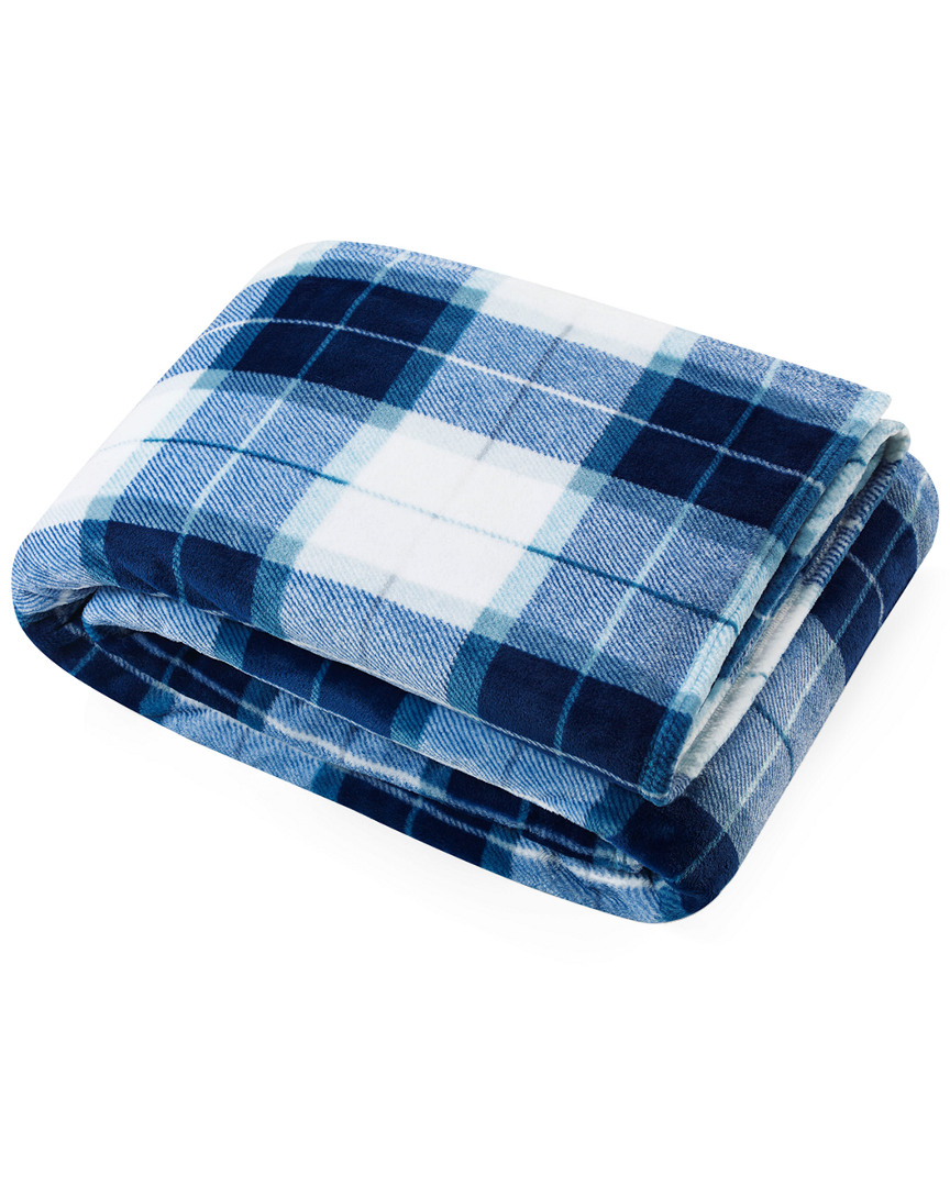 Nautica Northsail Plaid Navy Reef Blanket