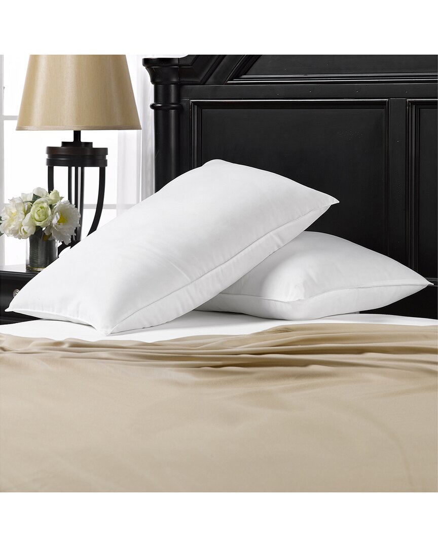 Shop Ella Jayne Signature Plush Soft Allergy-resistant Down Alternative Stomach  Sleeper Pillow, Set Of 2 In White