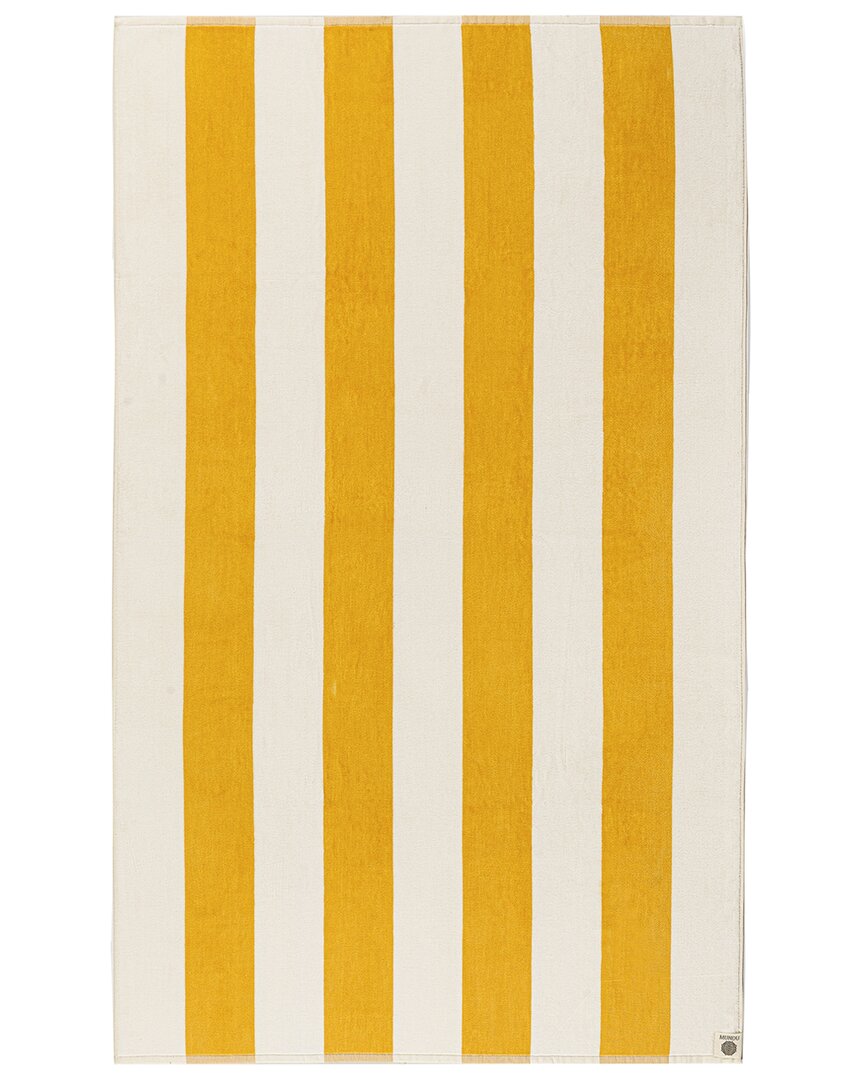 Belle Epoque Beach Towel In Yellow