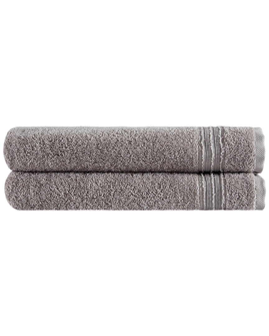Ozan Premium Home Cascade Bath Towels Set Of 2 In Taupe