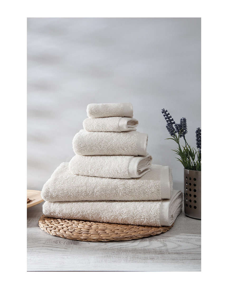 Ozan Premium Home Horizon 6pc Towel In Cream