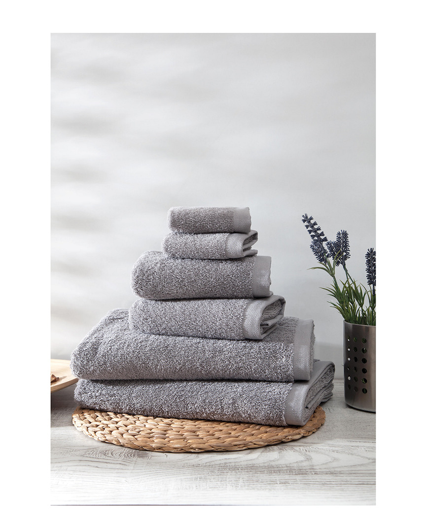 Ozan Premium Home Horizon 6pc Towel In Grey