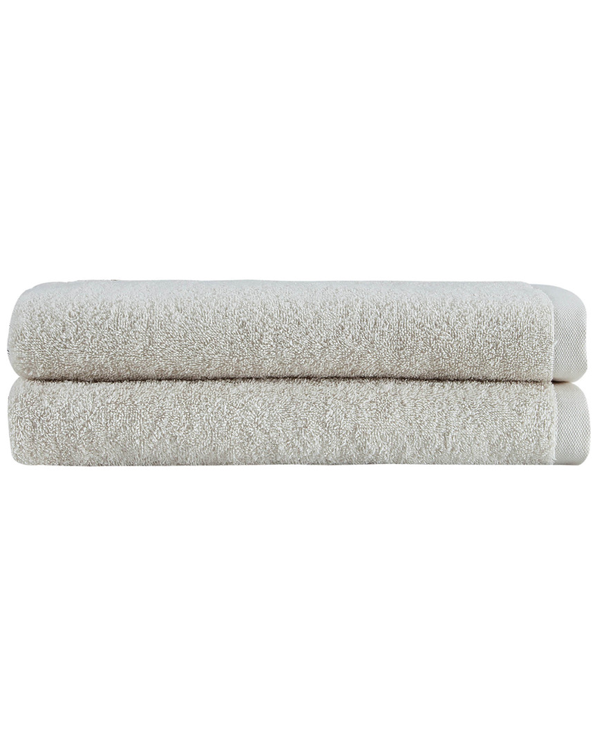 Ozan Premium Home Horizon Bath Towels Set Of 2 In Cream