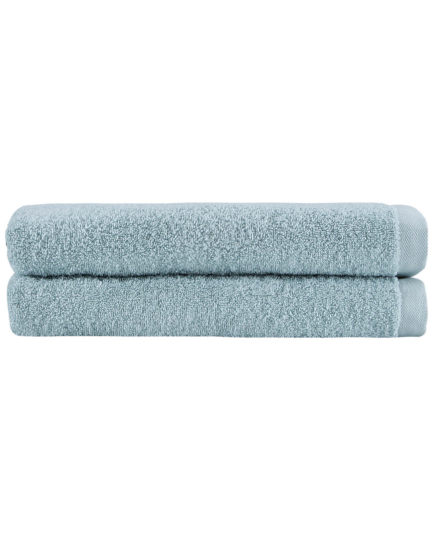 Ozan Premium Home Horizon Bath Towels Set Of 2 In Green