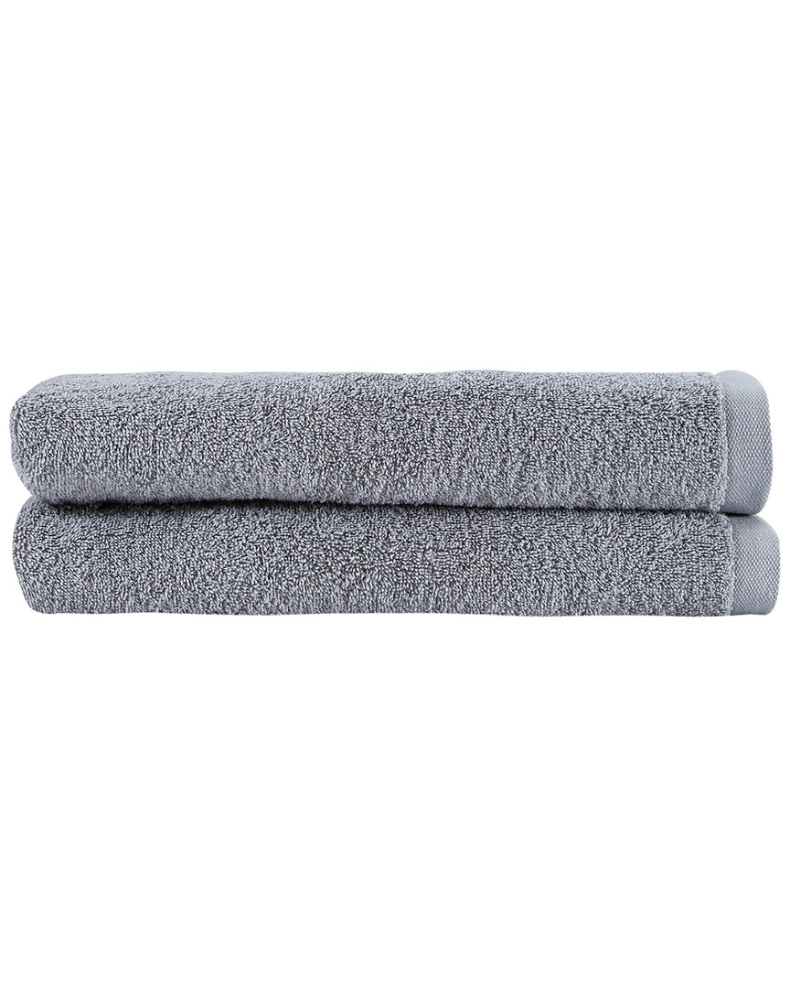 Ozan Premium Home Horizon Bath Towels Set Of 2 In Grey