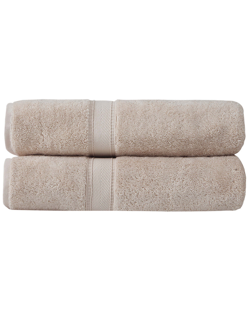 Ozan Premium Home Legend Bath Sheets Set Of 2 In Beige