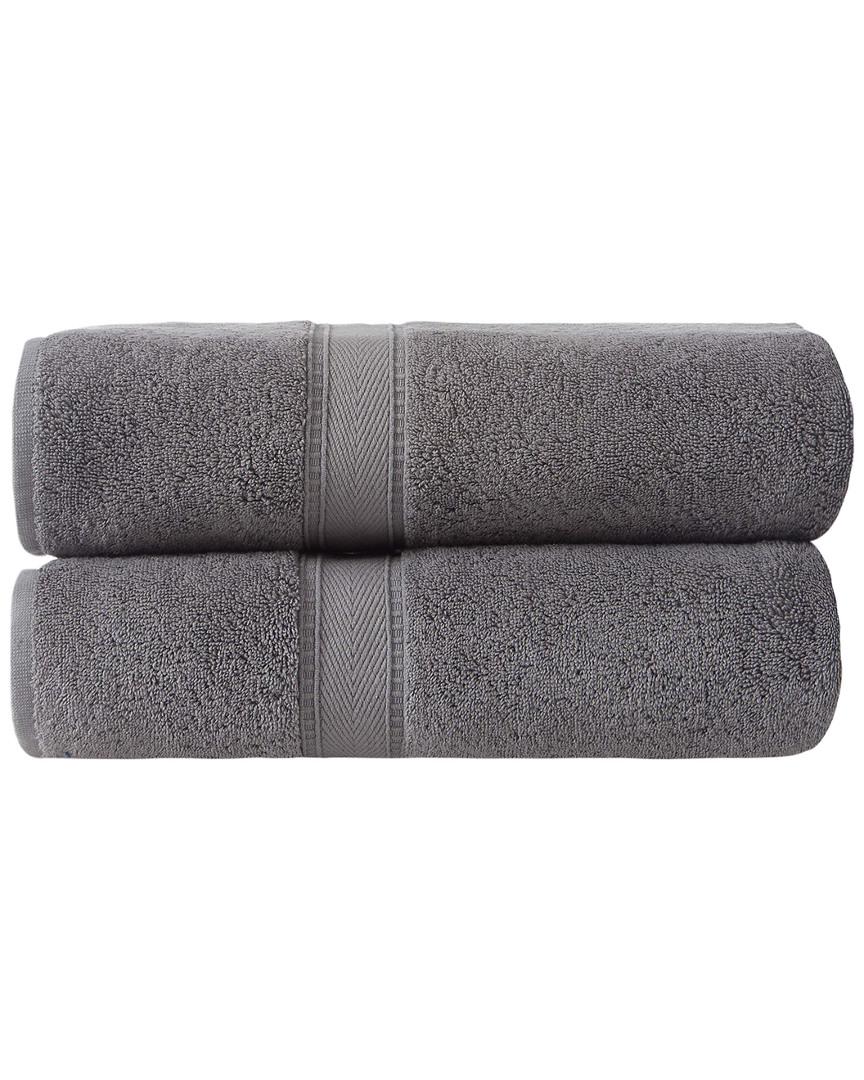 Ozan Premium Home Legend Bath Towels Set Of 2 In Grey