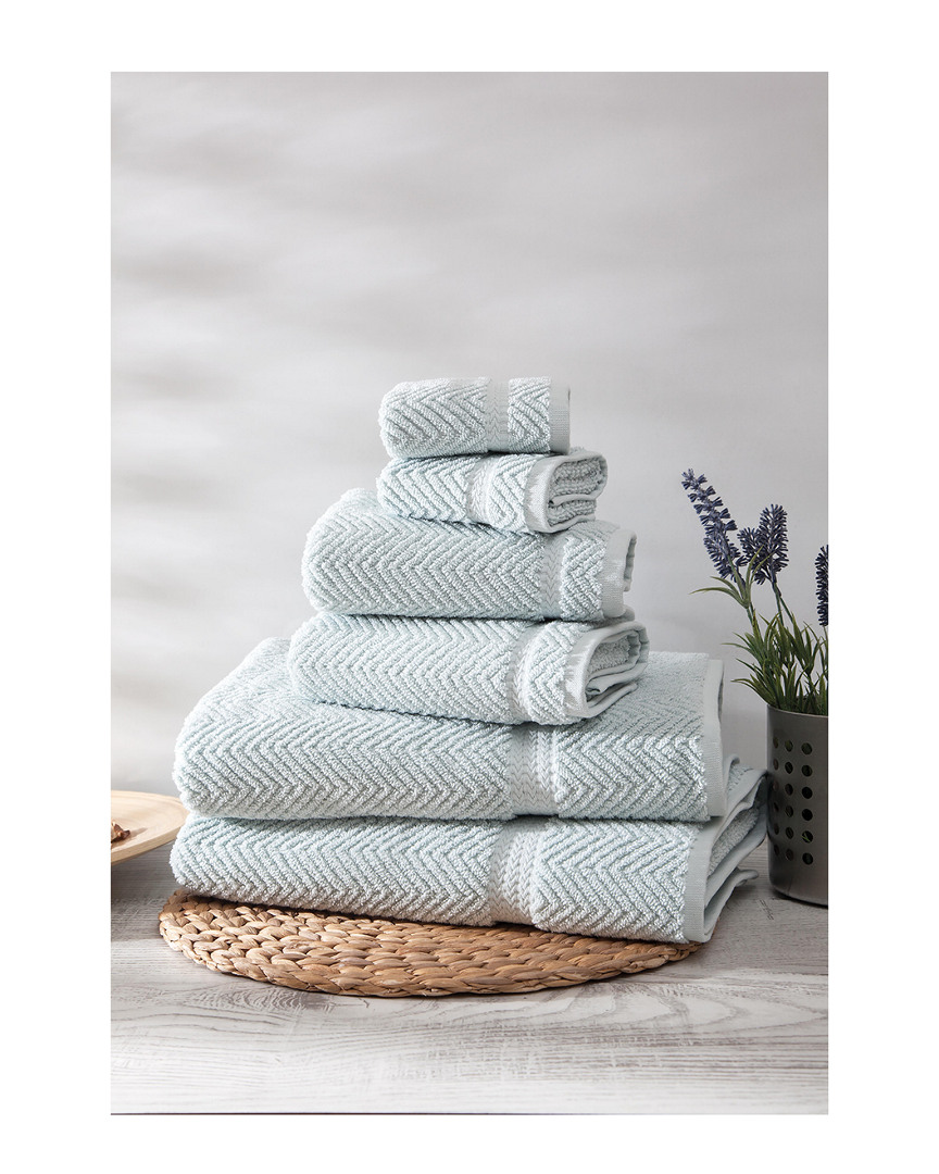 Ozan Premium Home Maui 6pc Towel In Aqua