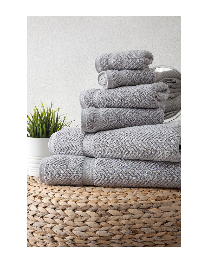 Ozan Premium Home Maui 6pc Towel Set In Grey