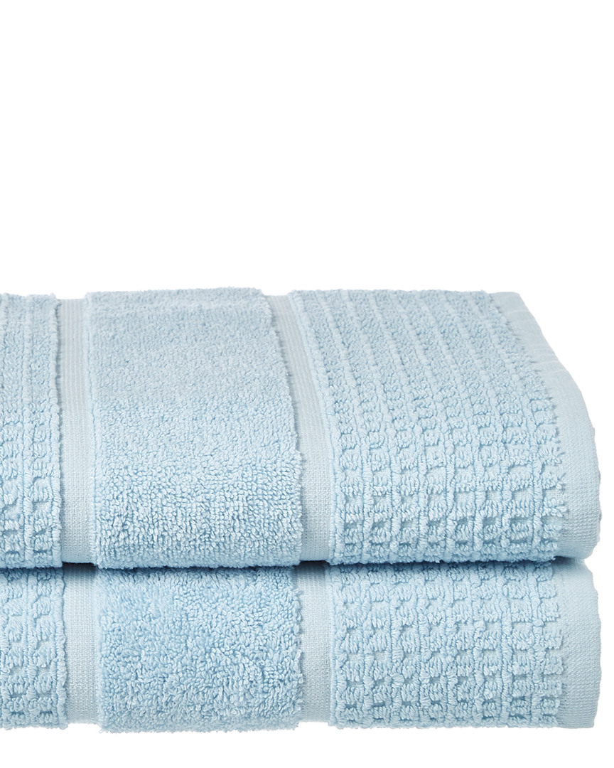 Shop Apollo Towels Set Of 2 Turkish Waffle Terry Bath Towels
