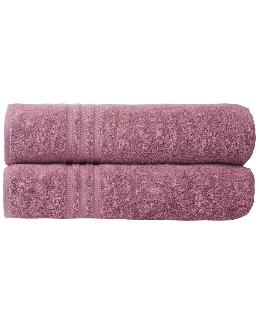 Ozan Premium Home Sienna Bath Sheets Set Of 2 In Pink