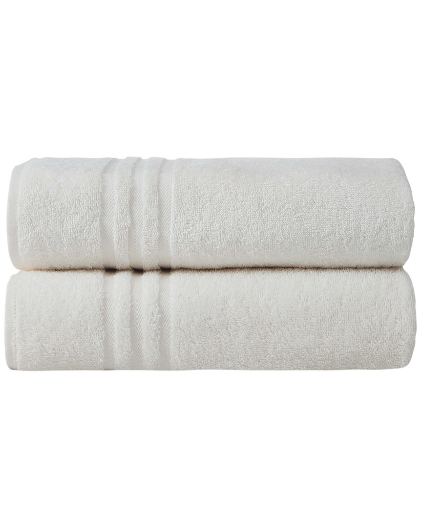 Ozan Premium Home Sienna Bath Towels Set Of 2 In Cream