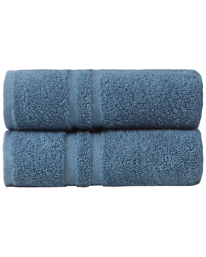 Ozan Premium Home Sienna Hand Towels Set Of 2 In Blue