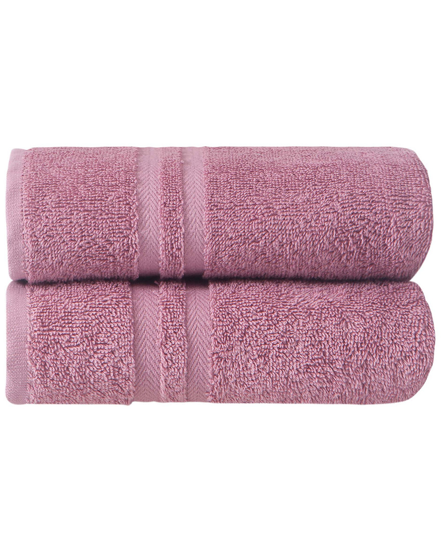 Ozan Premium Home Sienna Hand Towels Set Of 2 In Pink