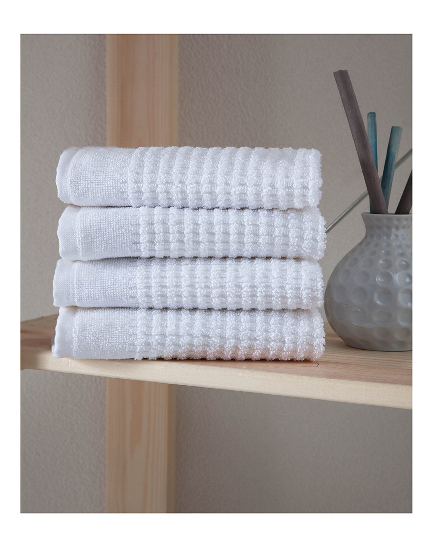 Ozan Premium Home Sorano 4pc Washcloth In White