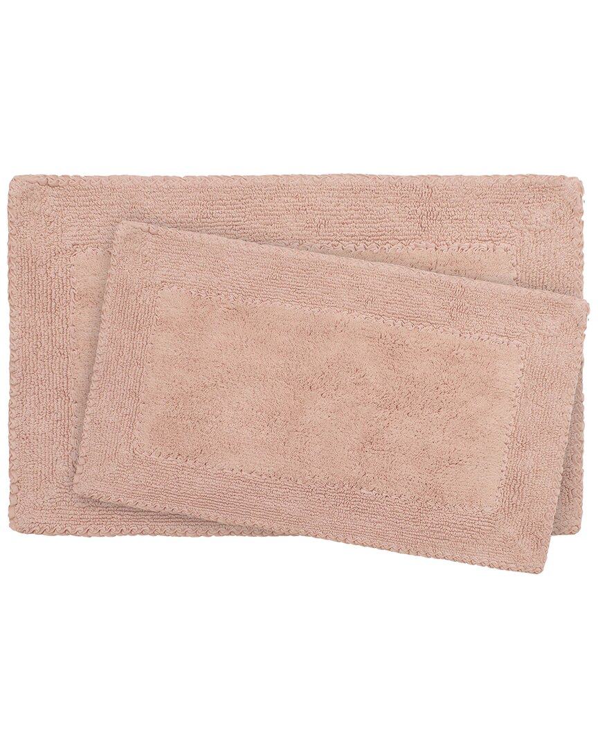 Laura Ashley Ruffle Cotton 2-pc. Bath Rug Set