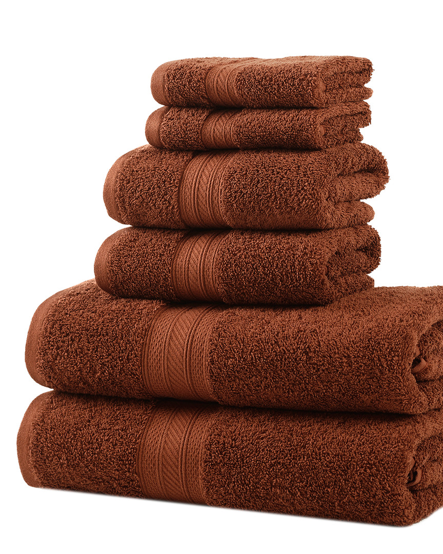 Superior Solid Long-staple Combed 6pc Towel Set