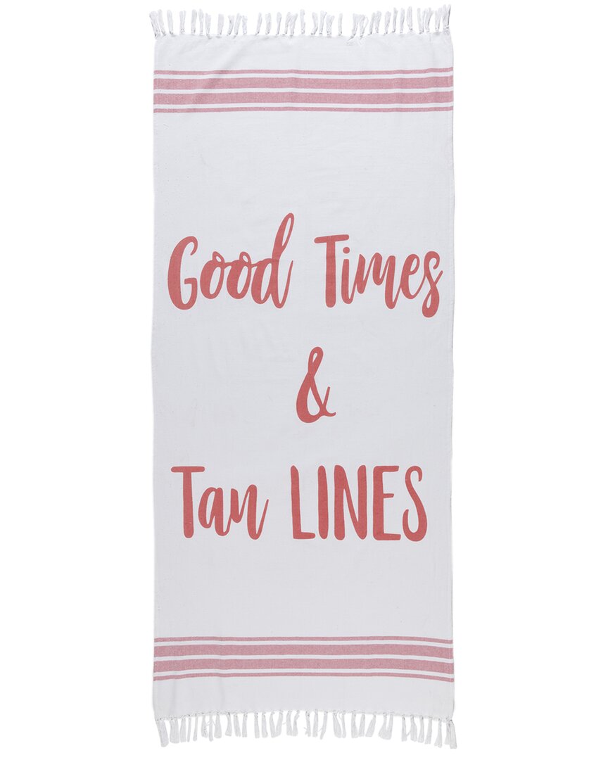 Image of Shiraleah Good Times & Tan Lines Beach Towel And Bag Set