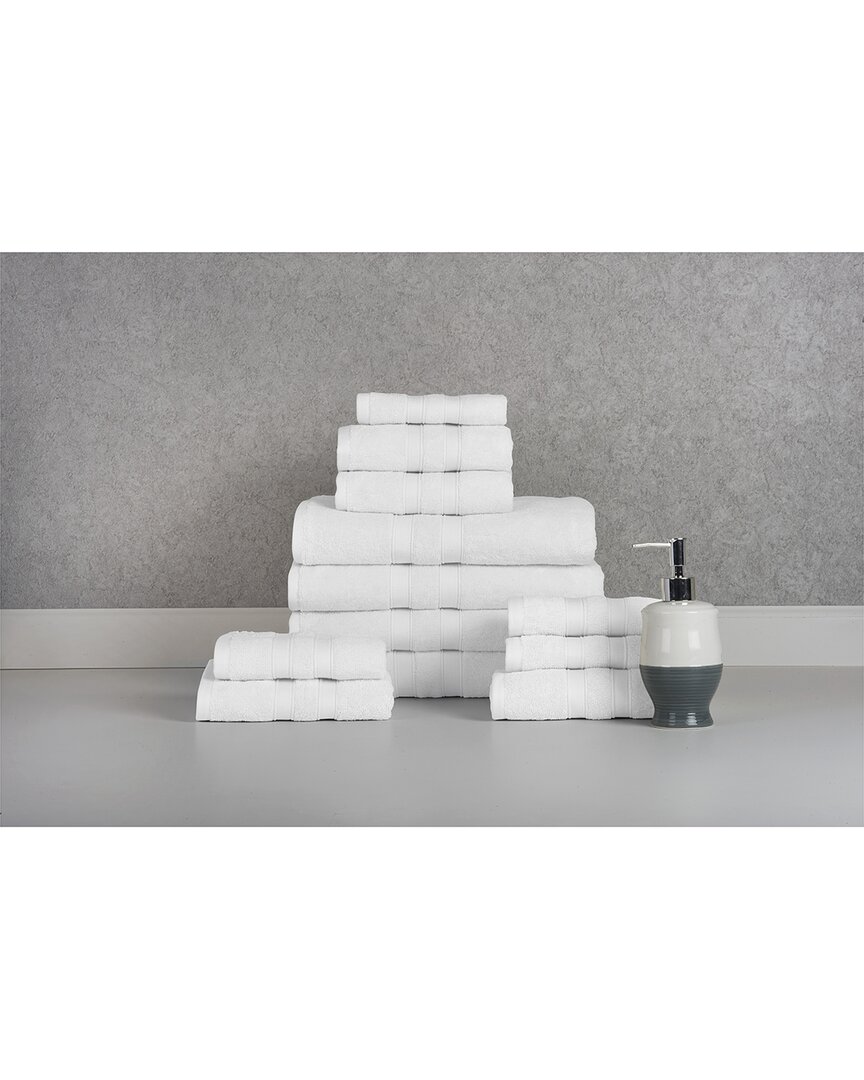 Bibb Home 12pc Egyptian Cotton Towel Set