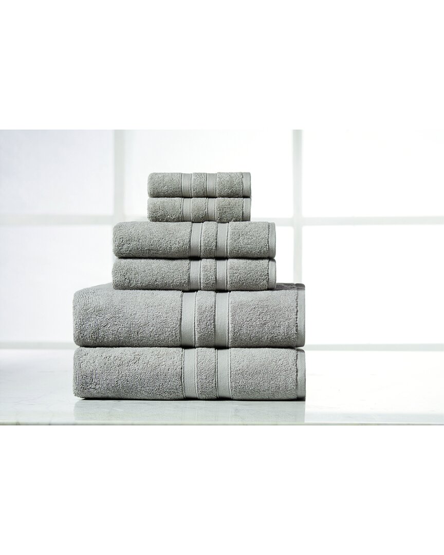 Bibb Home 6pc Egyptian Cotton Towel Set