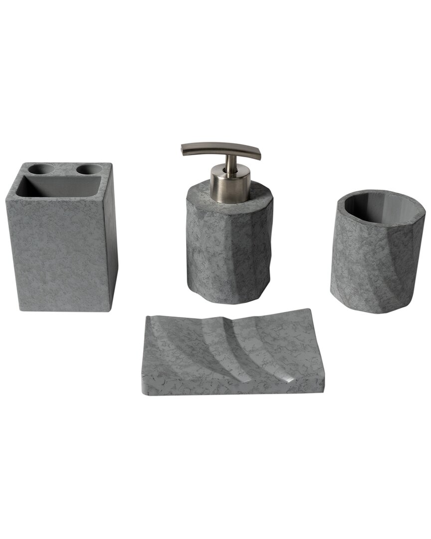 Shop Alfi 4pc Concrete Bathroom Accessory Set