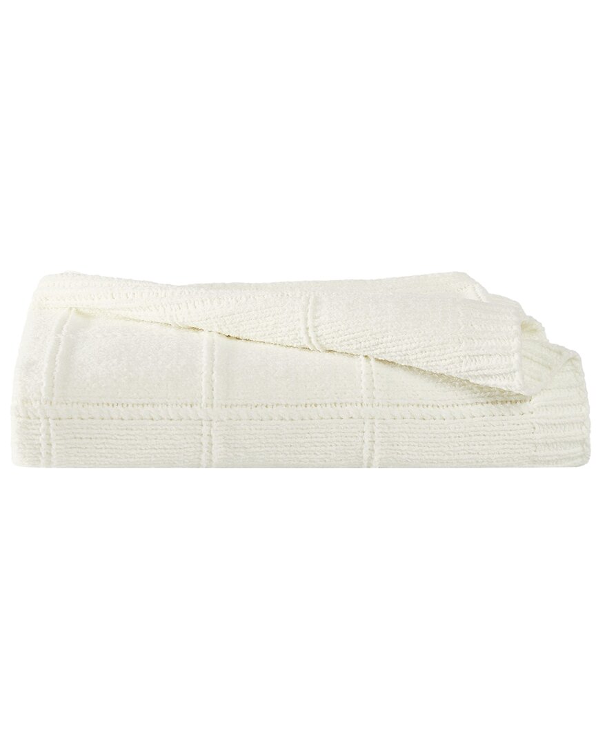 Brooklyn Loom Chenille Grid Knit Throw