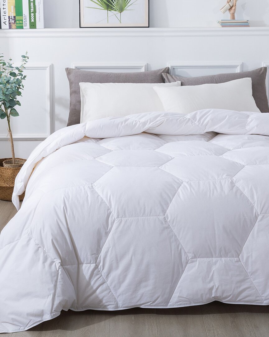 St. James Home Honeycomb Stitch Down Alt Comforter In White