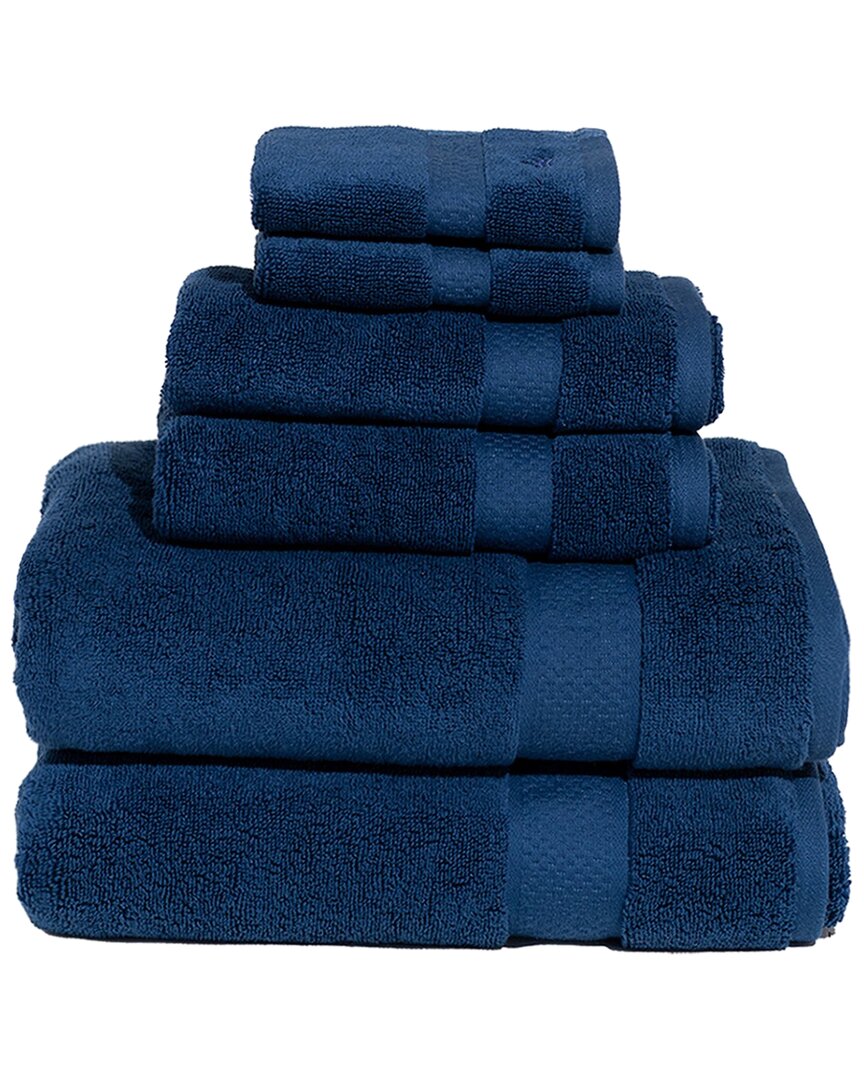 Royal Velvet Signature Solid 6pc Towel Set In Blue