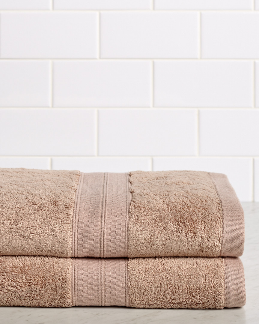 Superior Rayon From Bamboo Blend Solid 2pc Bath Towel Set