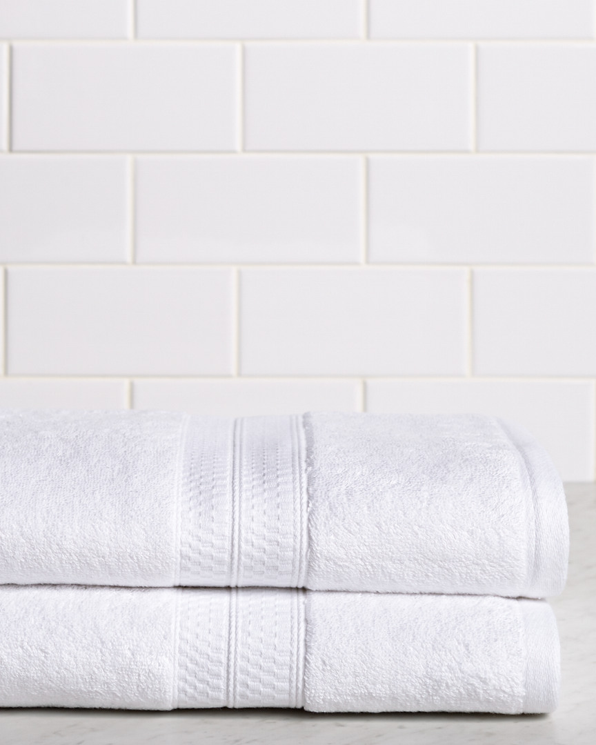 Superior Rayon From Bamboo Blend Solid 2pc Bath Towel Set