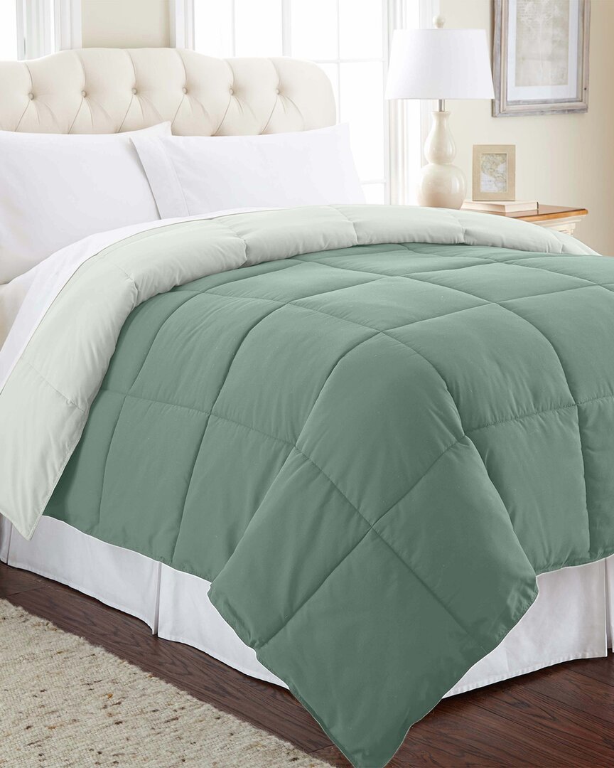 Shop Modern Threads Down Alternative Reversible Comforter In Ivory