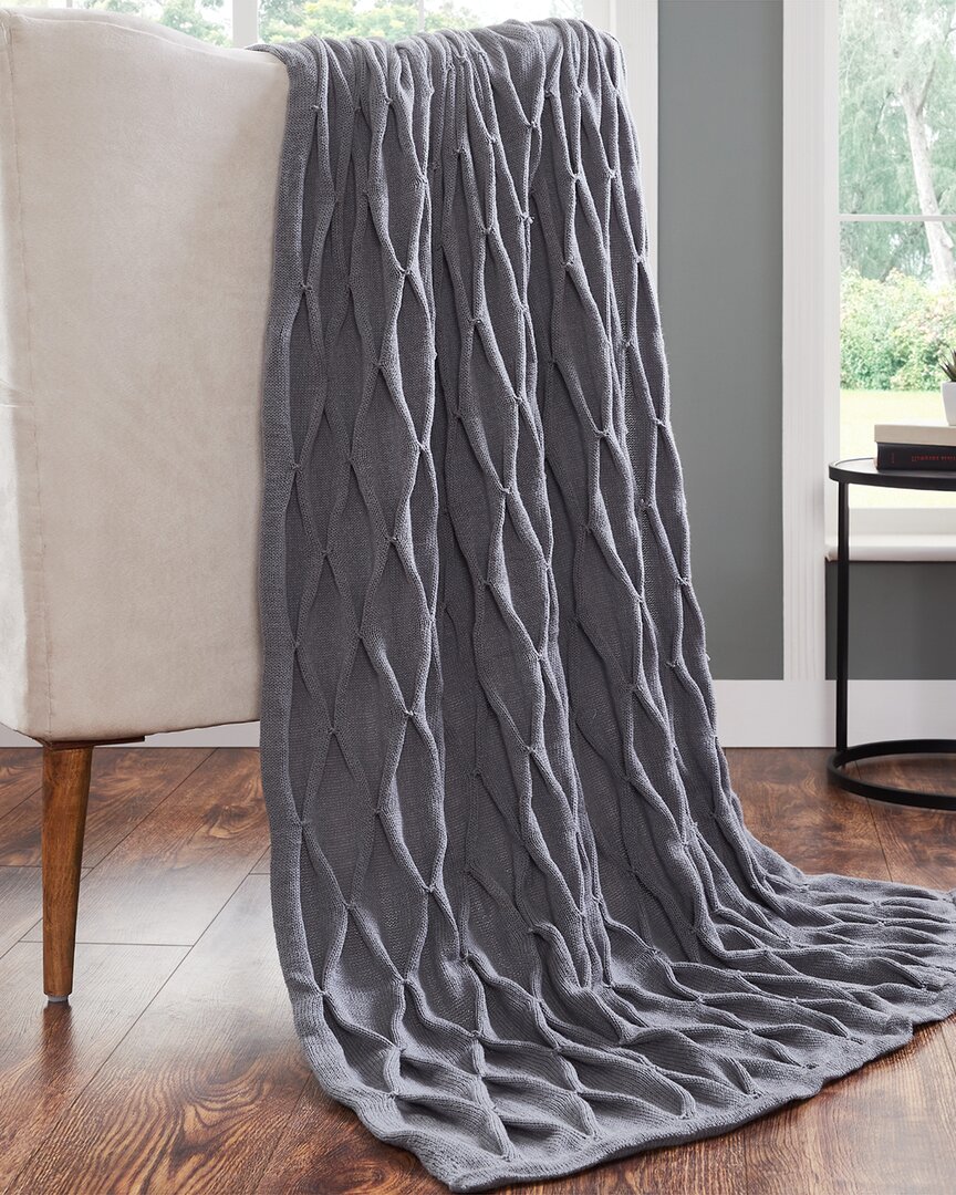 Modern Threads Samira Acrylic Embellished Throw In Charcoal