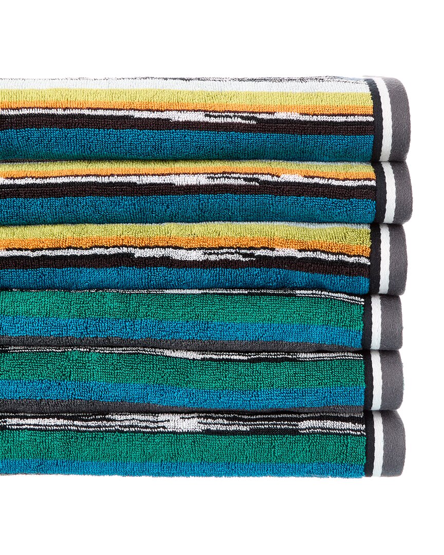 Missoni Pr  Home 6pc Wooden Bath Towel Set In Multi