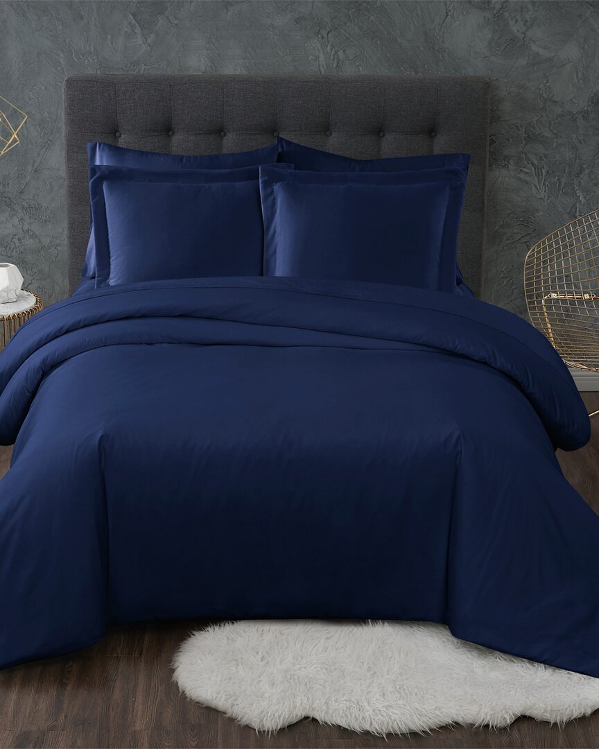 Truly Calm Antimicrobial Navy 3pc Duvet Set