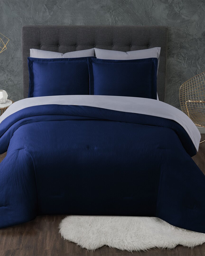 Truly Calm Antimicrobial Navy 7pc Bed In A Bag