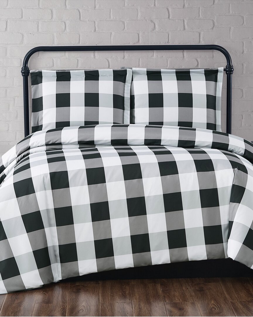 Truly Soft Everyday Buffalo Plaid Black Comforter Set