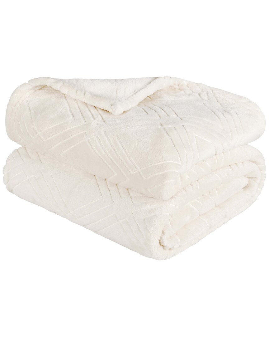 Superior Diamond Flannel Fleece Plush Ultra-soft Throw