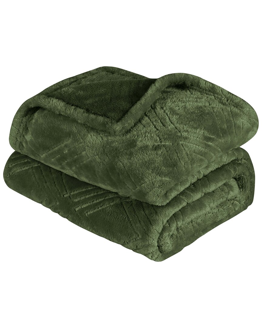 Superior Diamond Flannel Fleece Plush Ultra-soft Throw