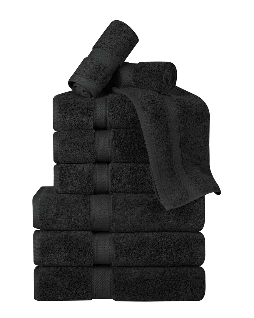 Superior Egyptian Cotton 9pc Plush Heavyweight Absorbent Luxury Soft Towel Set