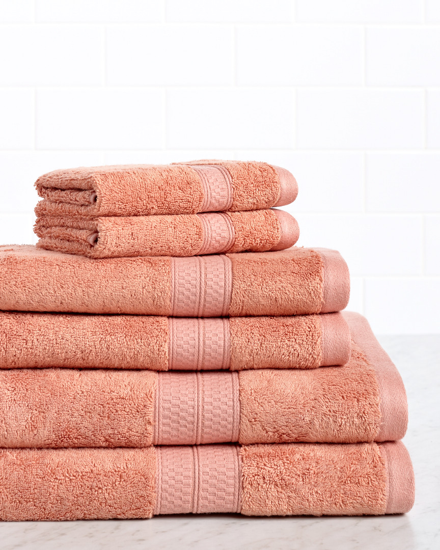 Superior Rayon From Bamboo Blend Solid 6pc Towel Set