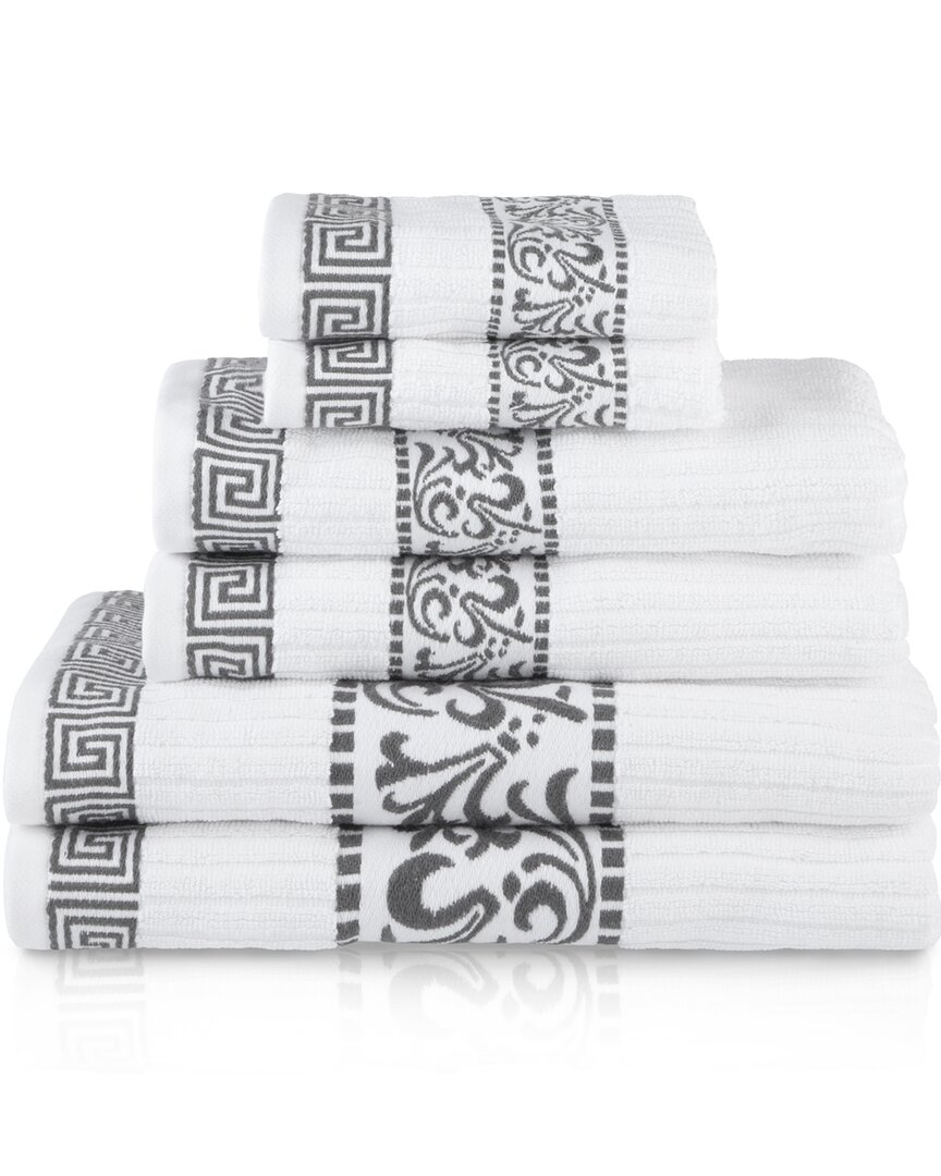 Superior Athens 6pc Highly Absorbent Towel Set In Grey