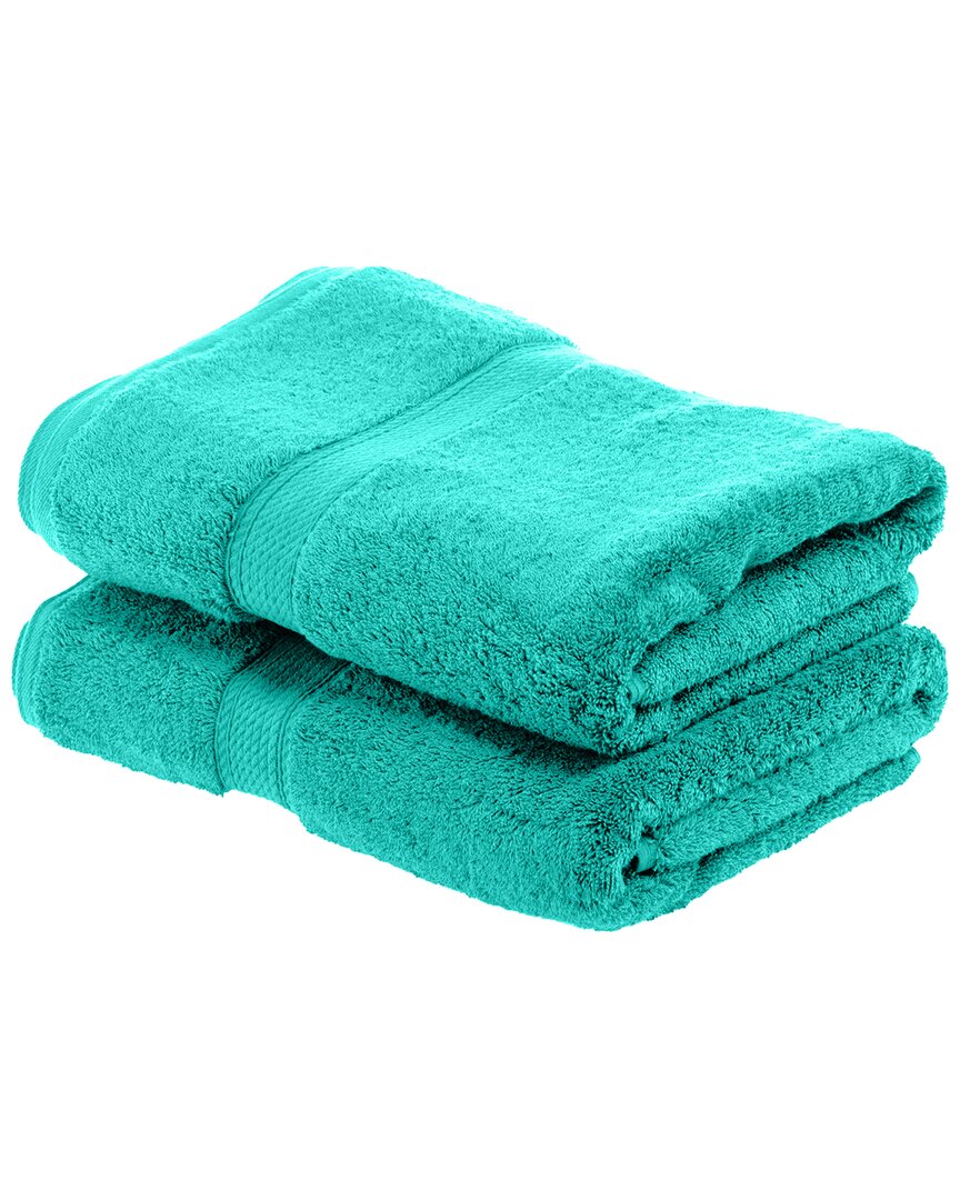 Superior Highly Absorbent 2pc Ultra Plush Bath Towel Set In Turquoise